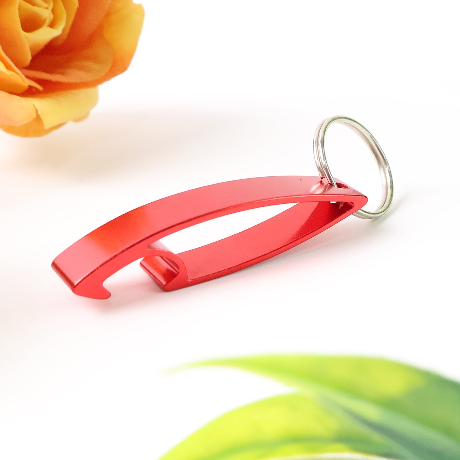 2 in 1 Compact Metal Bottle Opener with Keyring (1 Pc) 2 in 1 Compact Metal Bottle Opener with Keyring (1 Pc)